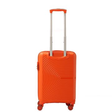 Mçs Valiz Kabin Boy Kırılmaz PP Silikon V374 Orange