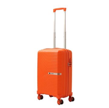 Mçs Valiz Kabin Boy Kırılmaz PP Silikon V374 Orange