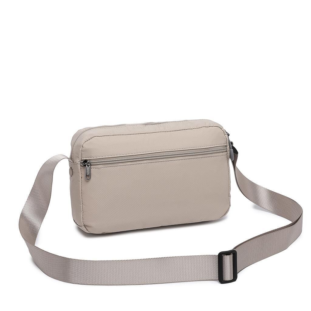 Smart Bags Ekstra Hafif Kumaş Kadın Postacı Çantası 3148 Bej