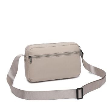 Smart Bags Ekstra Hafif Kumaş Kadın Postacı Çantası 3148 Bej