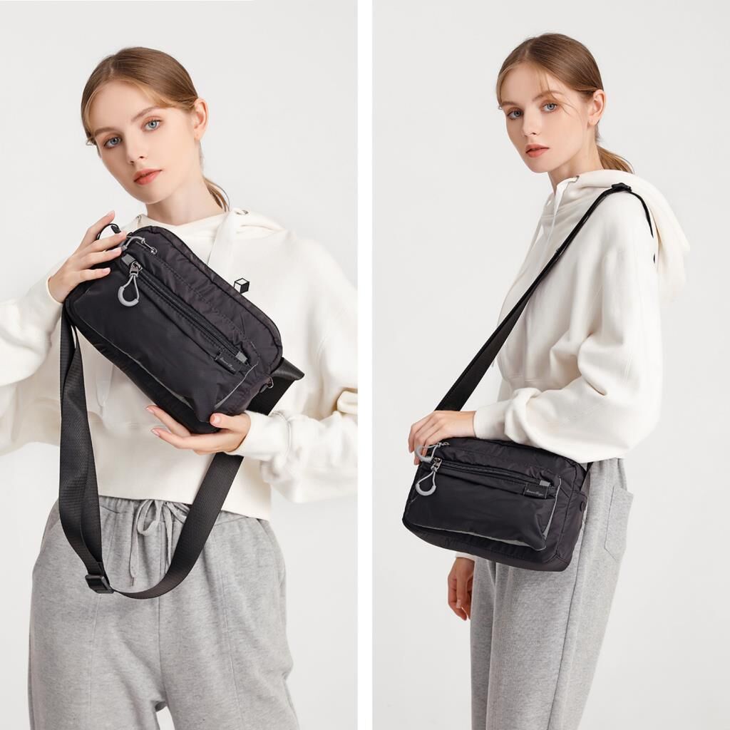 Smart Bags Ekstra Hafif Kumaş Kadın Postacı Çantası 3148 Kahve