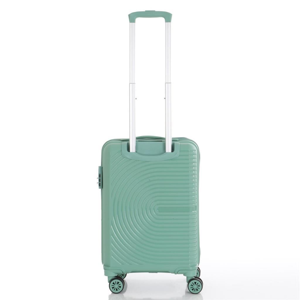 MÇS Kabin Boy Kırılmaz Silikon Seyahat Valizi Bavulu V374 Su Yeşili
