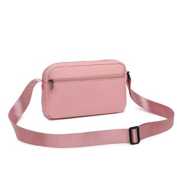 Smart Bags Ekstra Hafif Kumaş Kadın Postacı Çantası 3148 Pudra