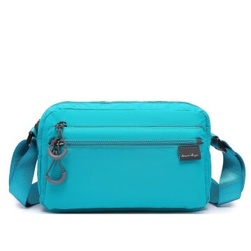 Smart Bags Ekstra Hafif Kumaş Kadın Postacı Çantası 3148 Turkuaz