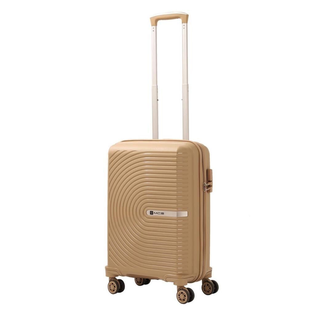 MÇS Kabin Boy Kırılmaz Silikon Seyahat Valizi Bavulu V374 Şampanya