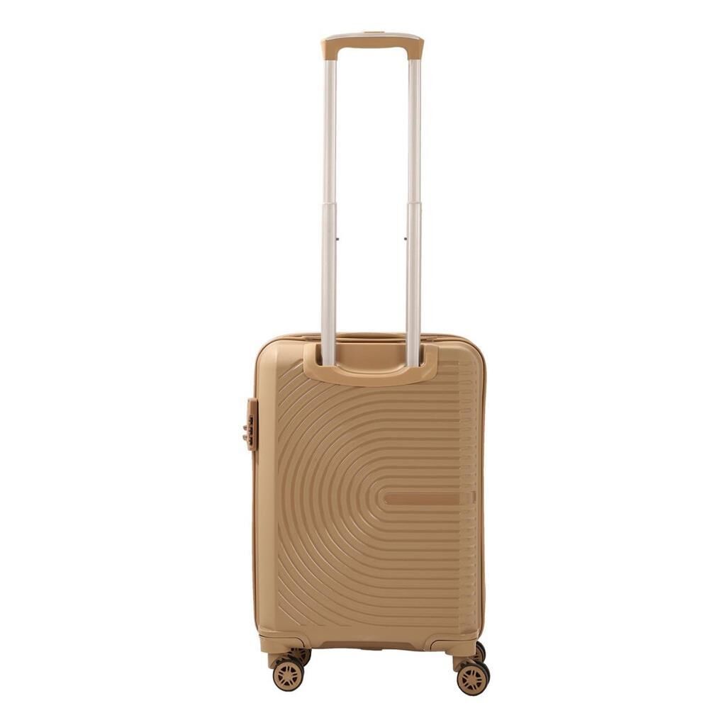 MÇS Kabin Boy Kırılmaz Silikon Seyahat Valizi Bavulu V374 Şampanya