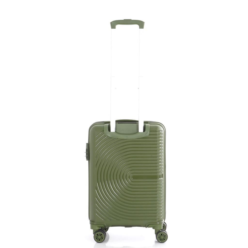 MÇS Kabin Boy Kırılmaz Silikon Seyahat Valizi Bavulu V374 Haki