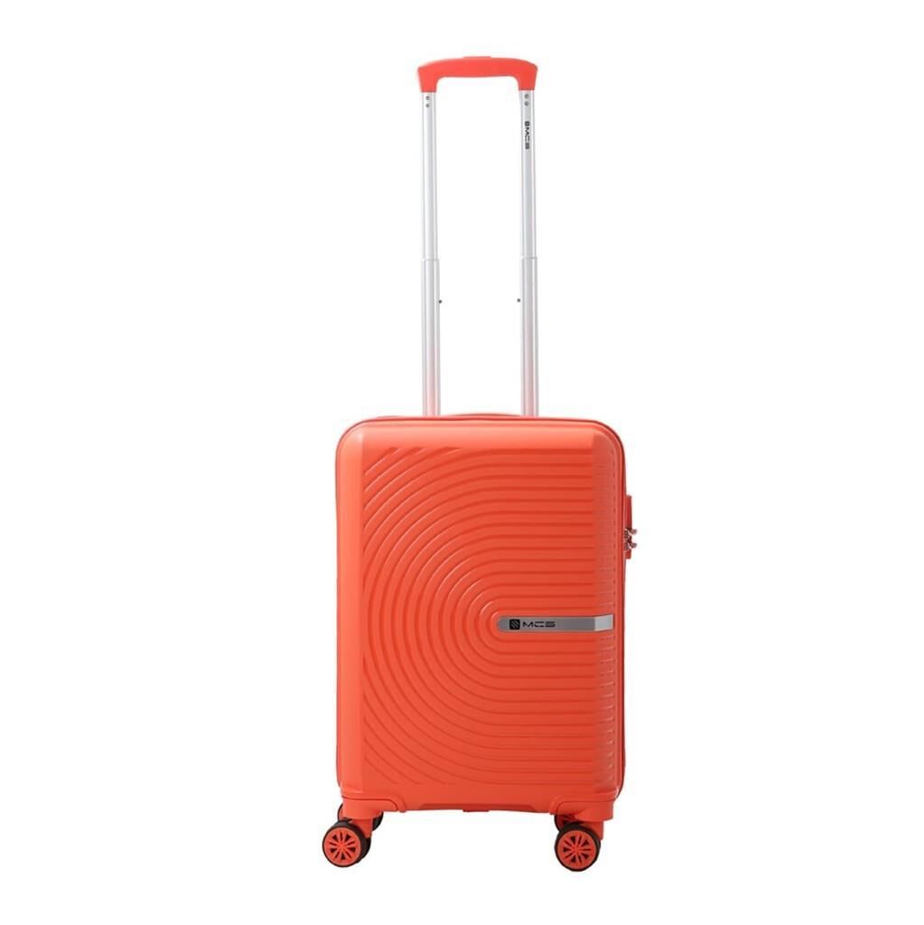 MÇS Kabin Boy Kırılmaz Silikon Seyahat Valizi Bavulu V374 Mercan