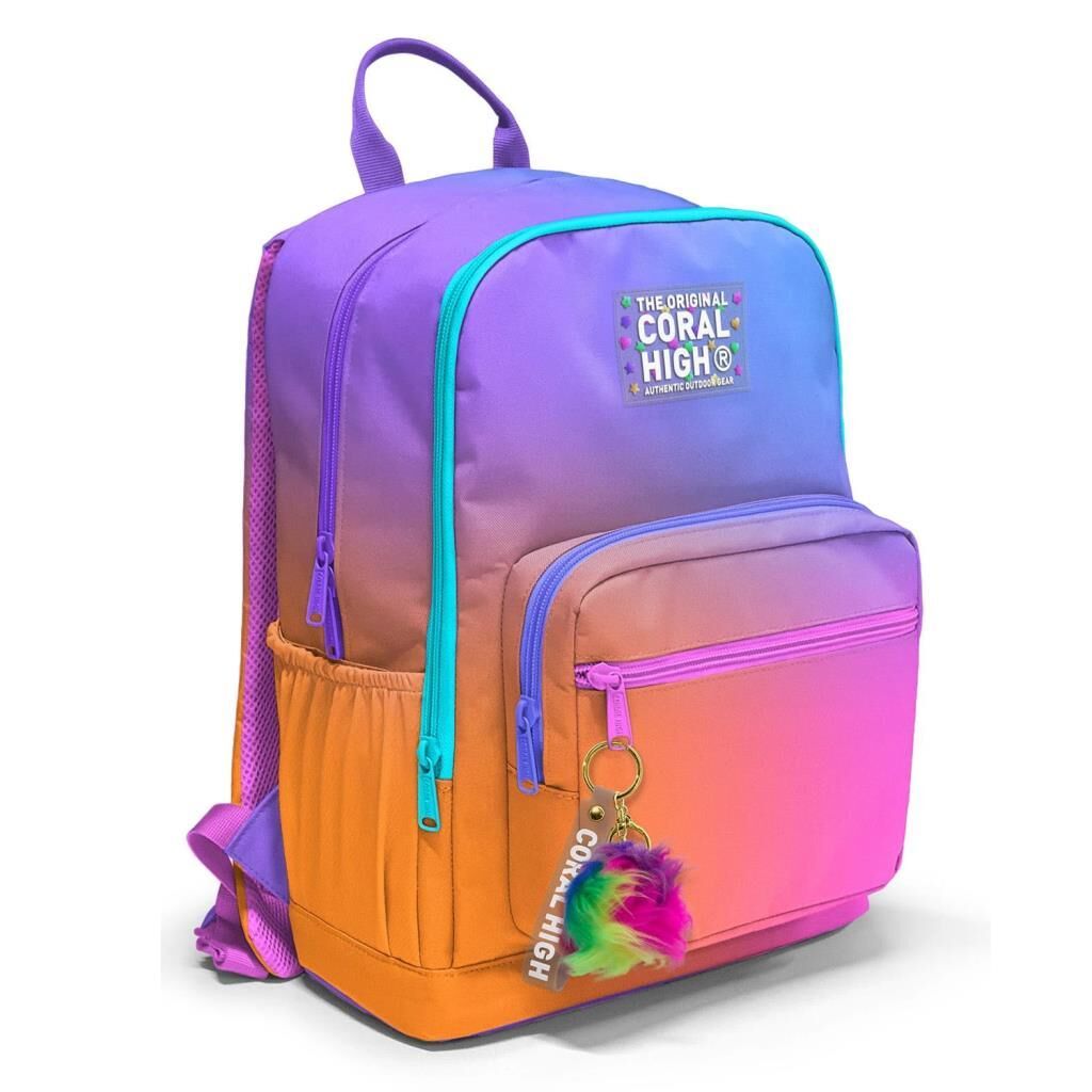 Coral High Büyük Boy Okul Sırt Çantası Renkli 23675