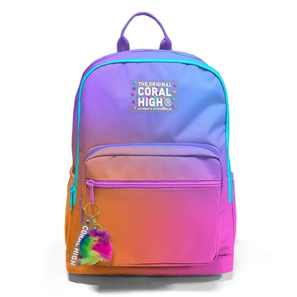 Coral High Büyük Boy Okul Sırt Çantası Renkli 23675