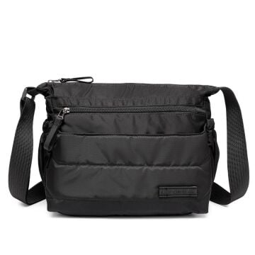 Smart Bags Yumuşak Kumaş Askılı Postacı Kadın Çantası 8729 Siyah