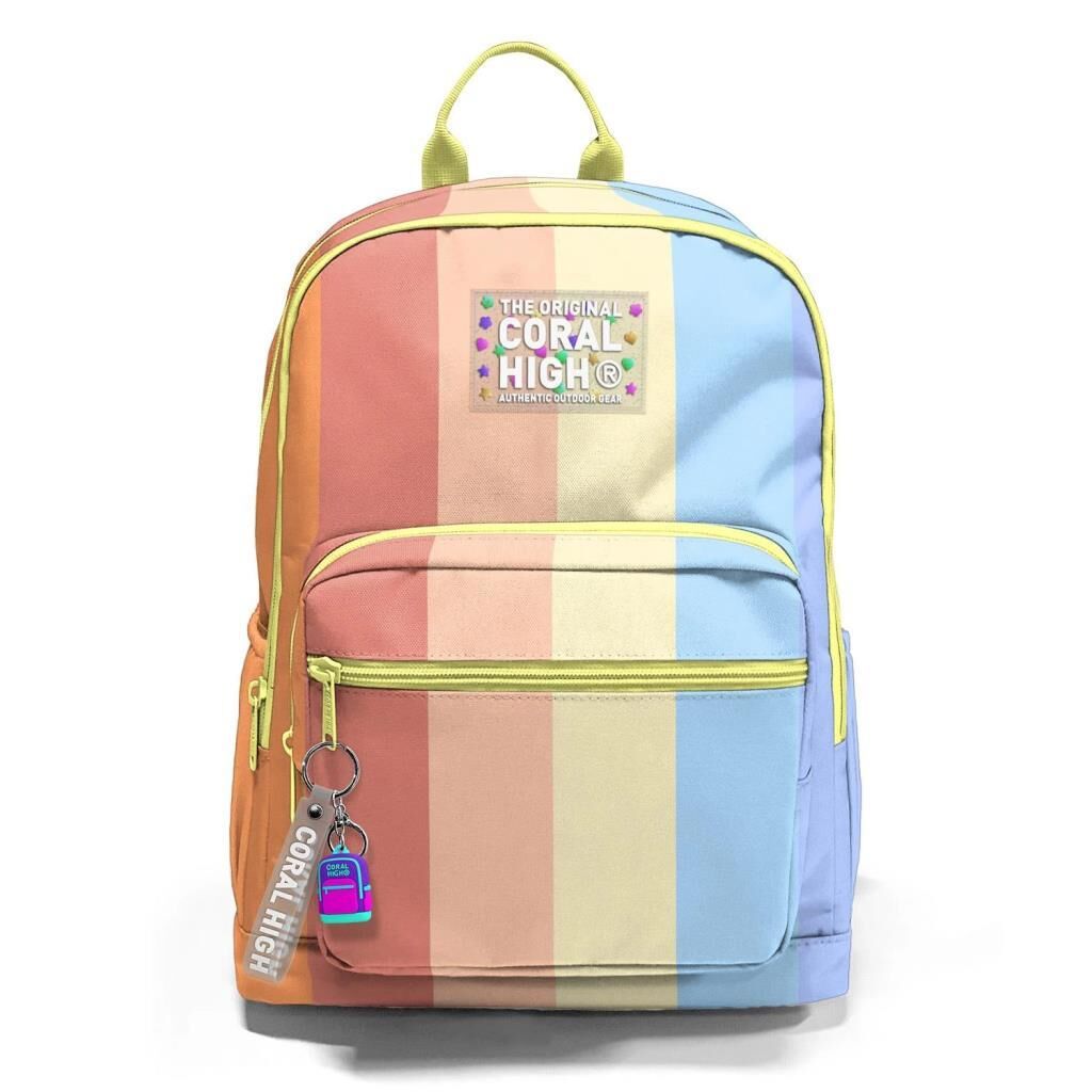 Coral High Büyük Boy Okul Sırt Çantası Renkli 23680