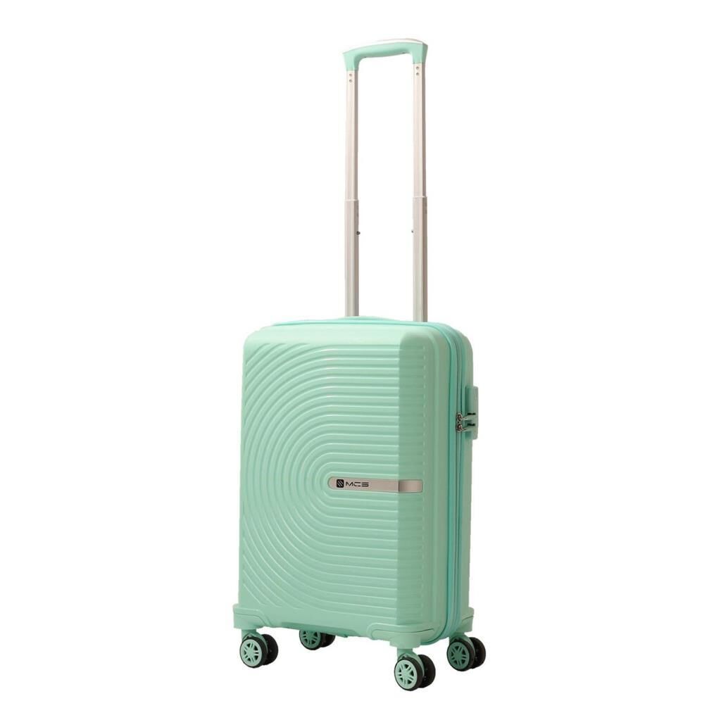 MÇS Kabin Boy Kırılmaz Silikon Seyahat Valizi Bavulu V374 Mint Yeşili