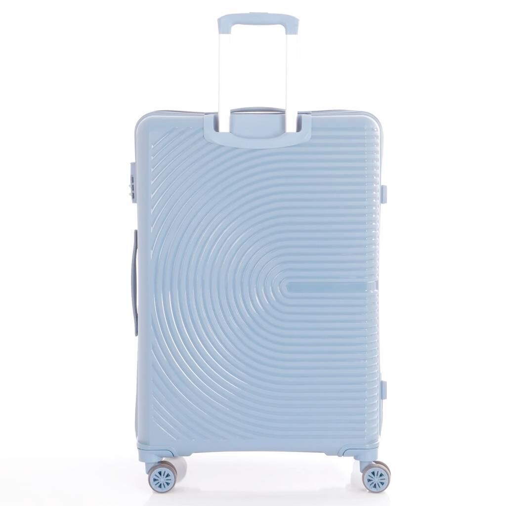 MÇS Orta Boy Kırılmaz Silikon Seyahat Valizi Bavulu V374 Siyah