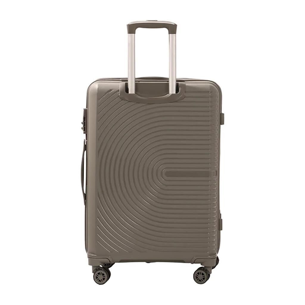 MÇS Orta Boy Kırılmaz Silikon Seyahat Valizi Bavulu V374 Gri