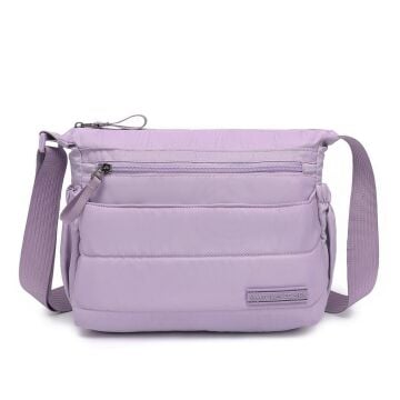 Smart Bags Yumuşak Kumaş Askılı Postacı Kadın Çantası 8729 Lila