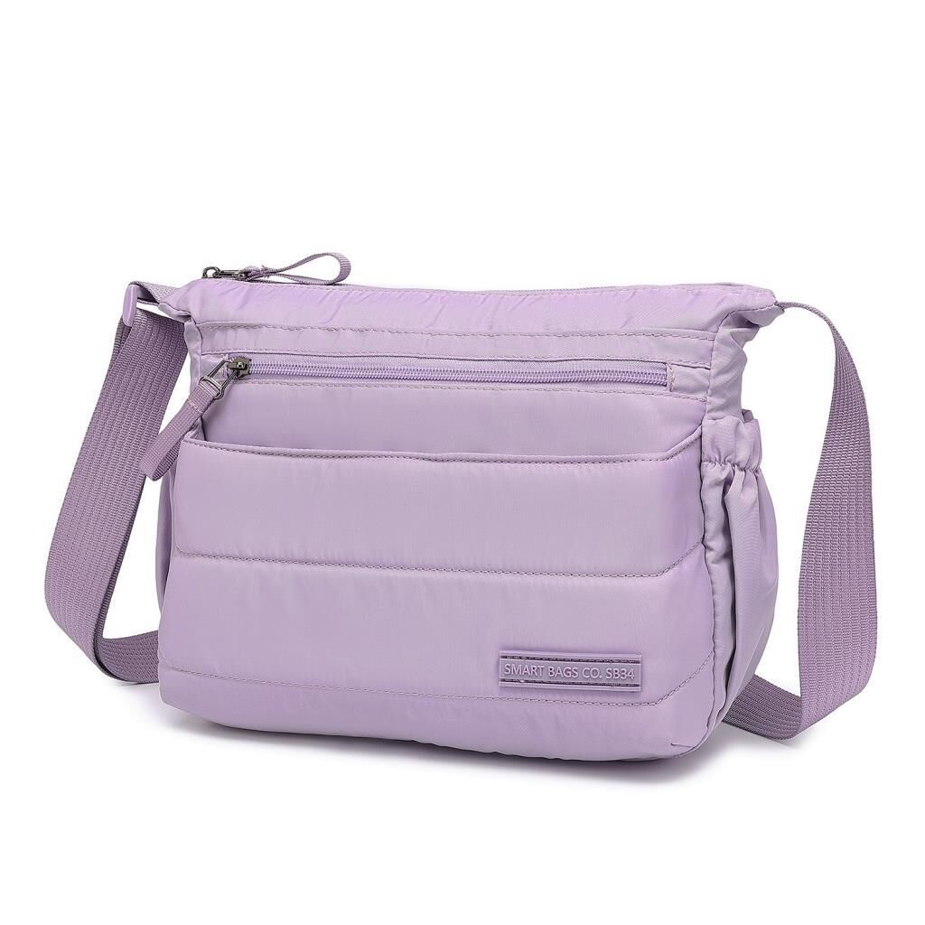Smart Bags Yumuşak Kumaş Askılı Postacı Kadın Çantası 8729 Lila