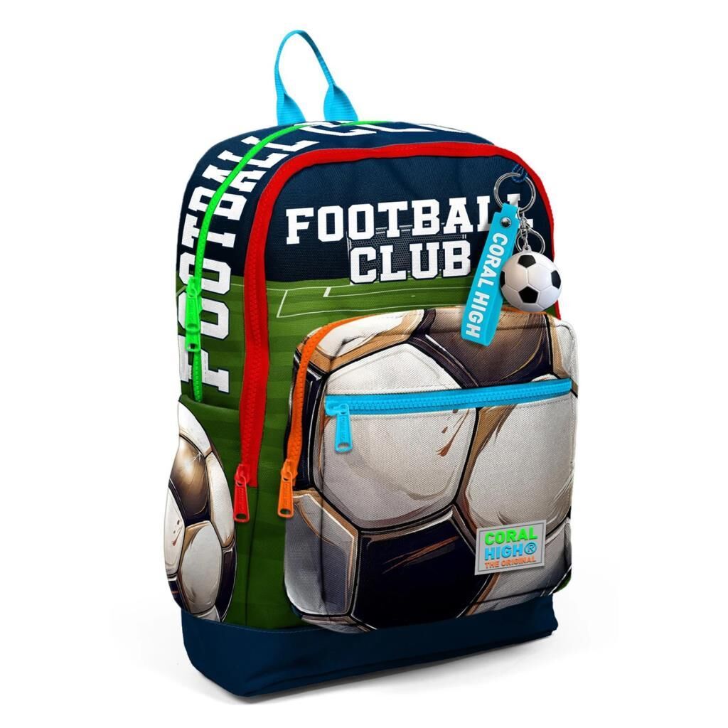 Coral High Büyük Boy Okul Sırt Çantası Futbol Desenli 23779