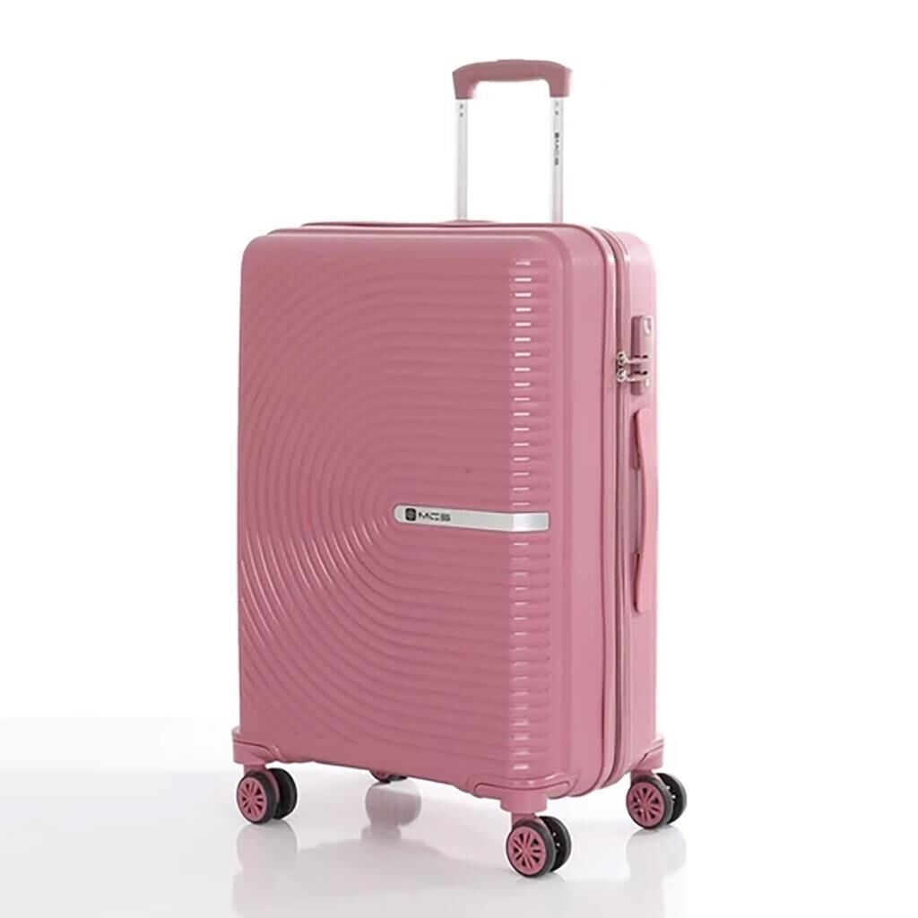 MÇS Orta Boy Kırılmaz Silikon Seyahat Valizi Bavulu V374 K.Pudra