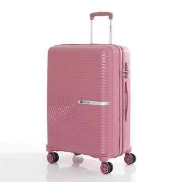 MÇS Orta Boy Kırılmaz Silikon Seyahat Valizi Bavulu V374 K.Pudra