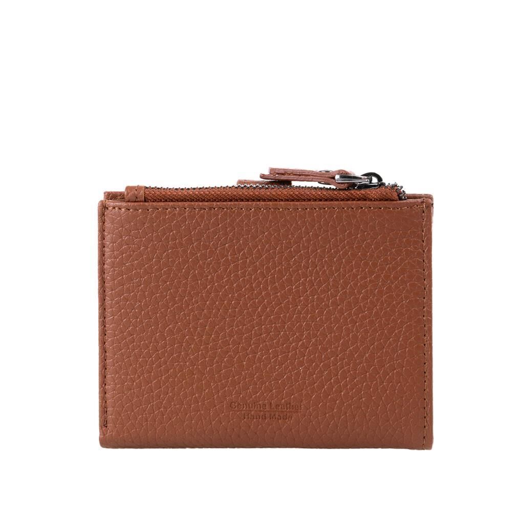 Grande Gerçek Deri Kadın Cüzdanı Hakiki Deri Küçük Boy Taba