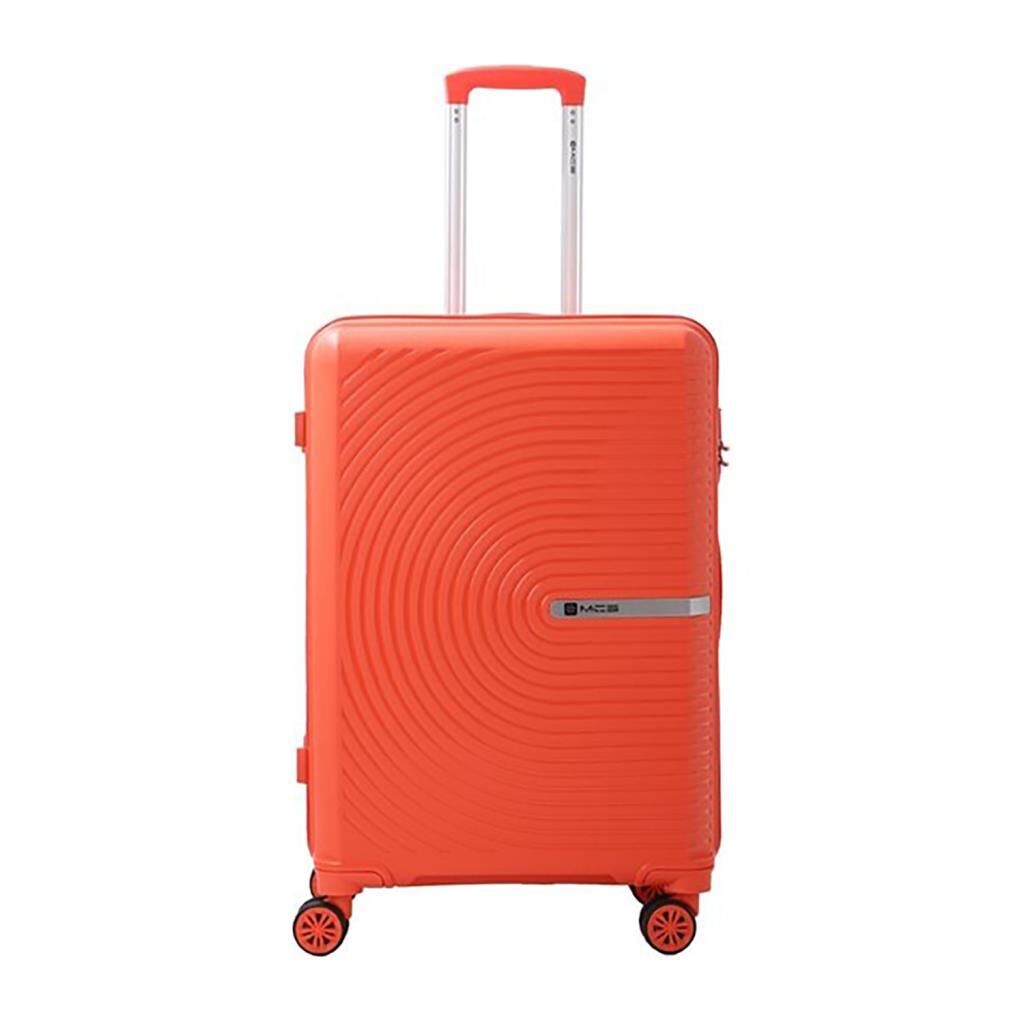 MÇS Orta Boy Kırılmaz Silikon Seyahat Valizi Bavulu V374 Mercan