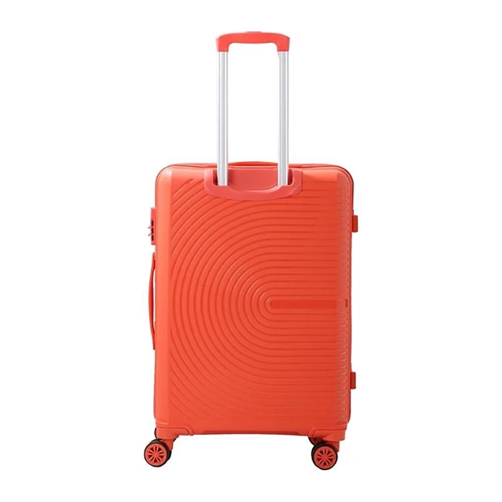 MÇS Orta Boy Kırılmaz Silikon Seyahat Valizi Bavulu V374 Mercan