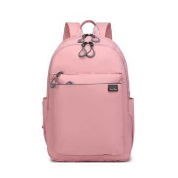 Smart Bags Ekstra Hafif Büyük Boy Uniseks Sırt Çantası 3229 Pudra