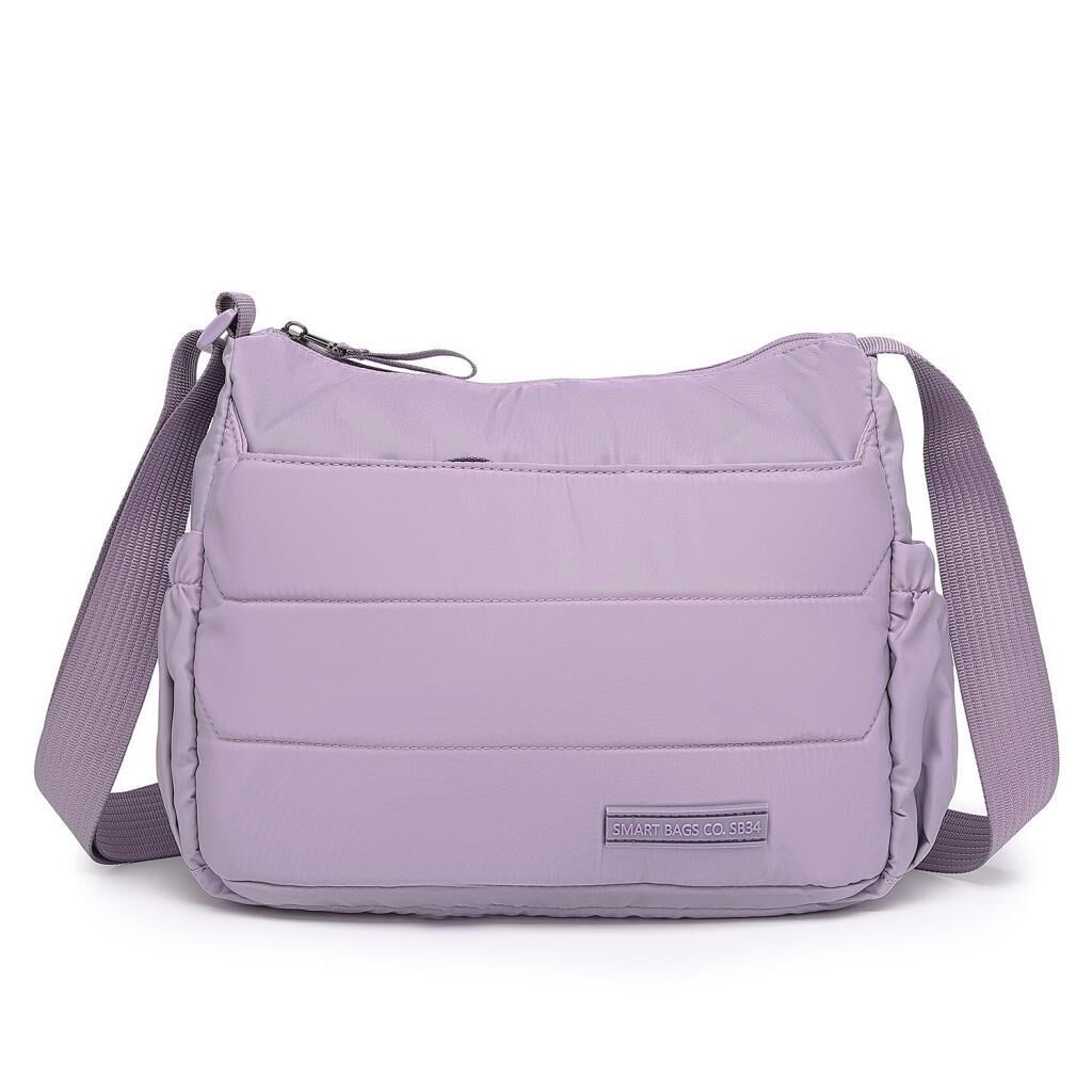 Smart Bags Yumuşak Kumaş Askılı Postacı Kadın Çantası 8730 Lila