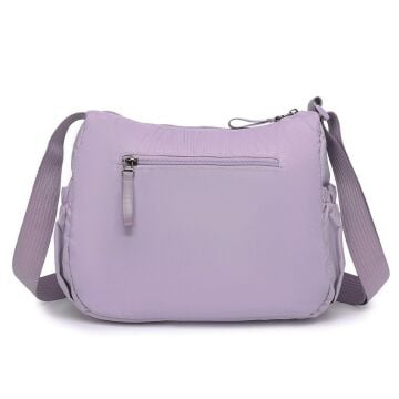 Smart Bags Yumuşak Kumaş Askılı Postacı Kadın Çantası 8730 Lila