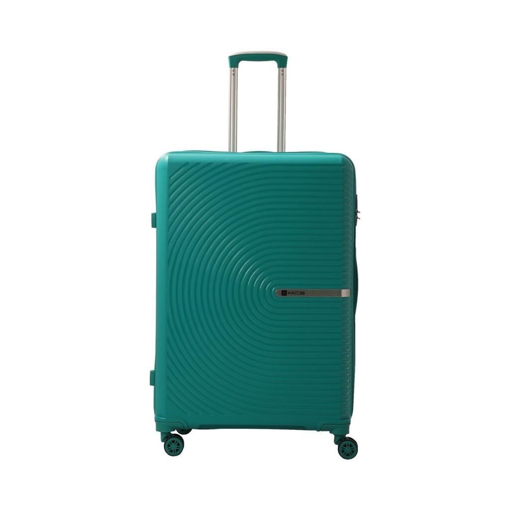 MÇS Orta Boy Kırılmaz Silikon Seyahat Valizi Bavulu V374 Cam Göbeği