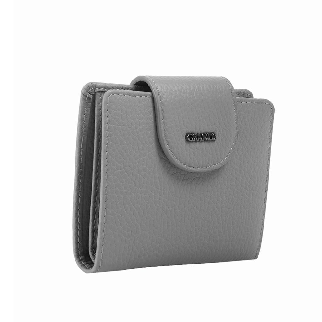 Grande Hakiki Deri Kadın Cüzdanı Küçük Boy Yeşil