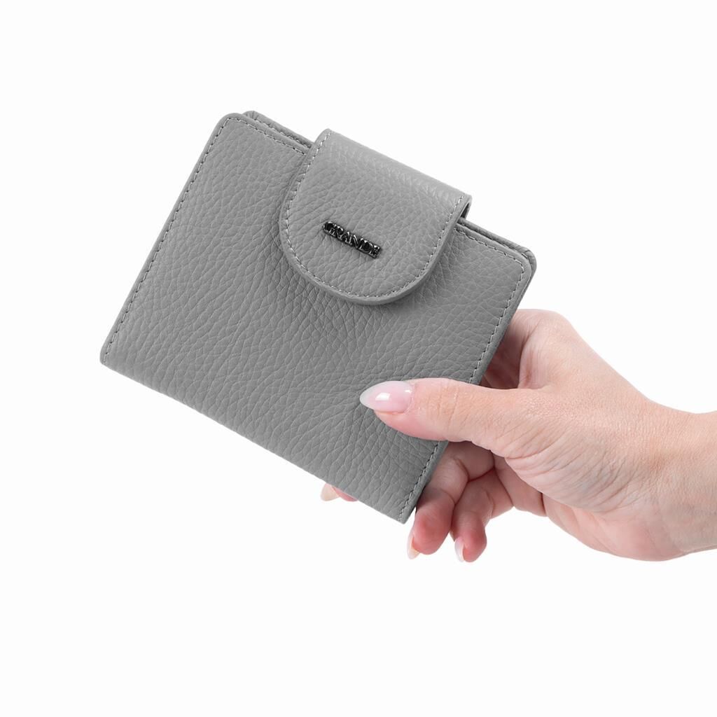 Grande Gerçek Deri Kadın Cüzdanı Hakiki Deri Küçük Boy Laci