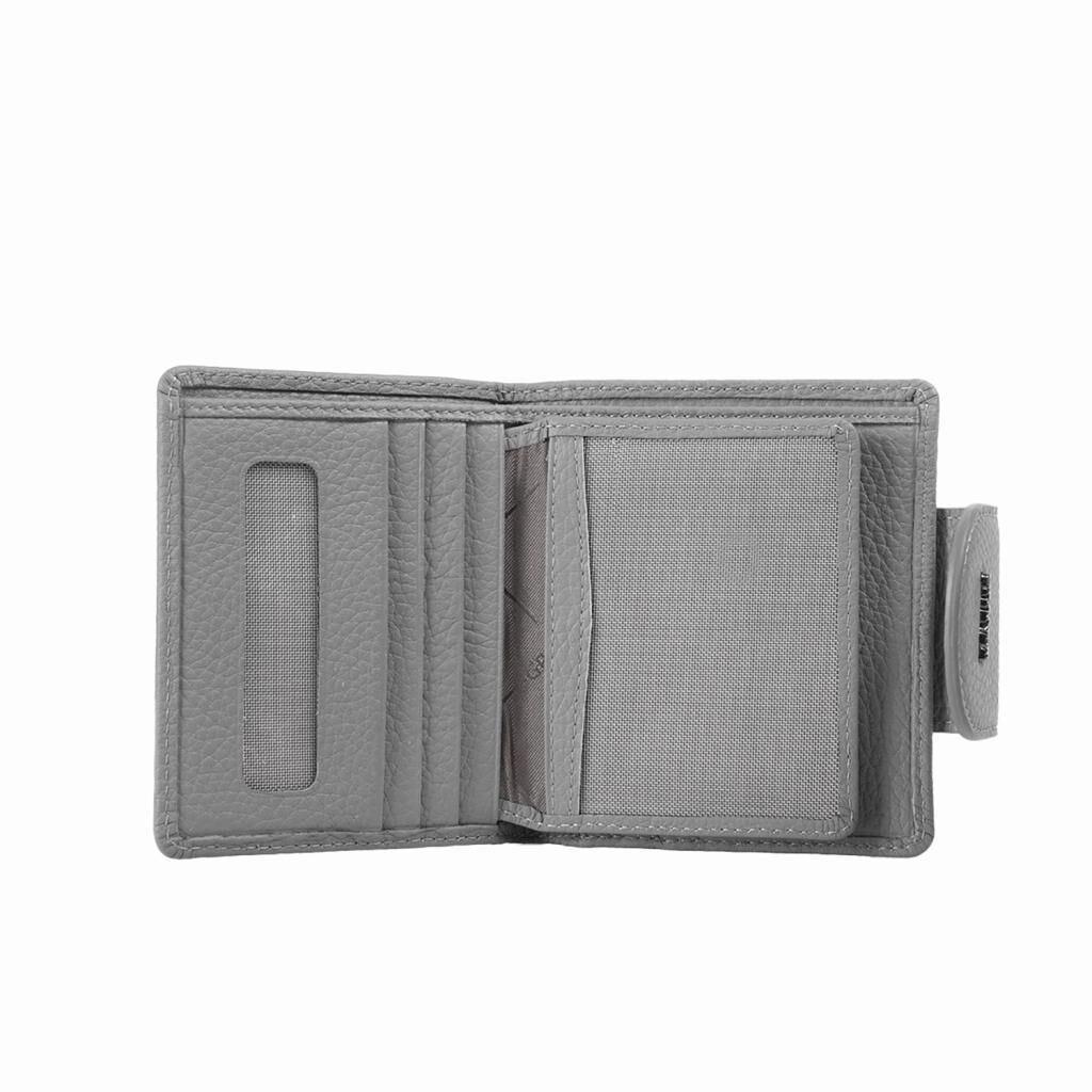 Grande Gerçek Deri Kadın Cüzdanı Hakiki Deri Küçük Boy Taba