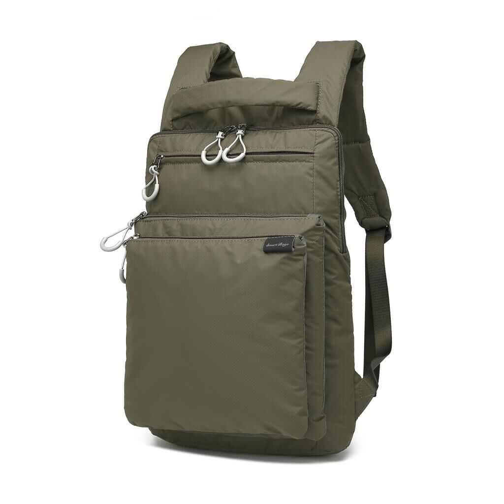 Smart Bags Ekstra Hafif Kumaş Uniseks Sırt Çantası 3202 Açık Kahve