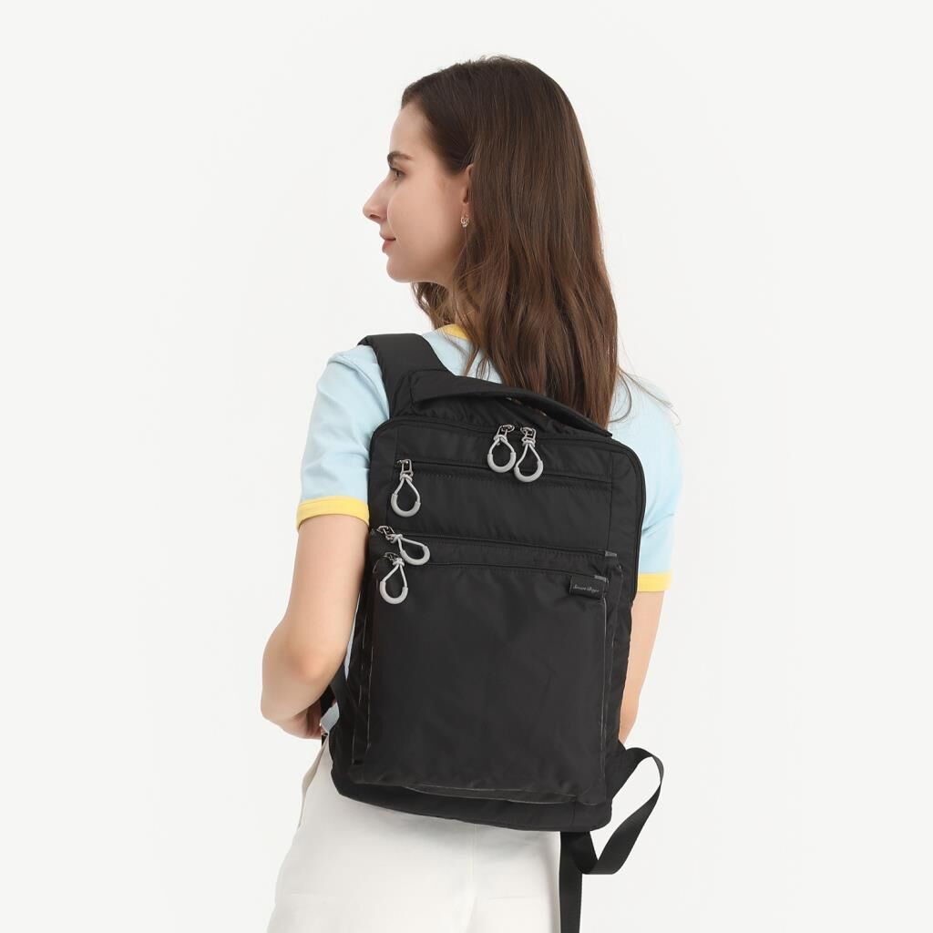 Smart Bags Ekstra Hafif Kumaş Uniseks Sırt Çantası 3202 Açık Kahve