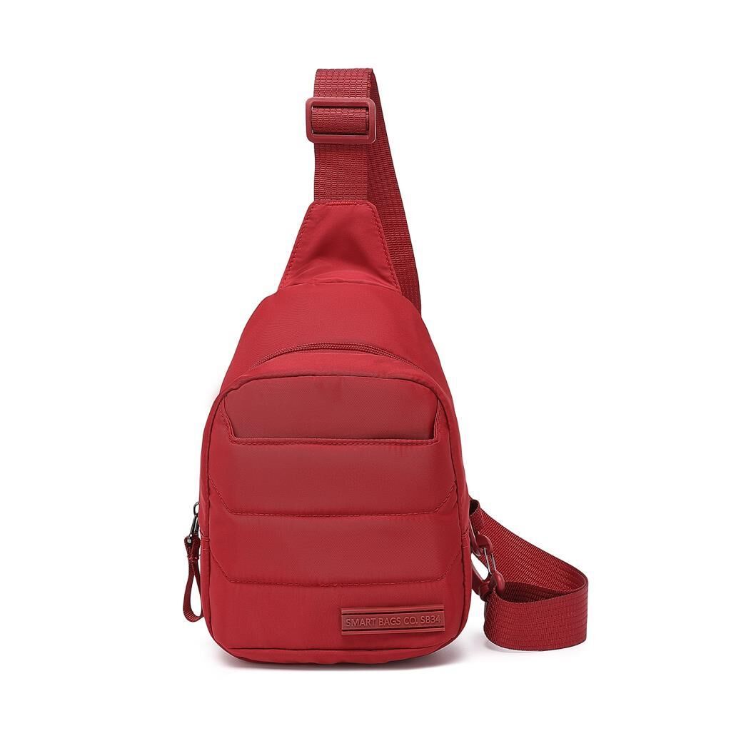 Smart Bags Yumuşak Kumaş Postacı Bodybag Kadın Çantası 8726 Vişne