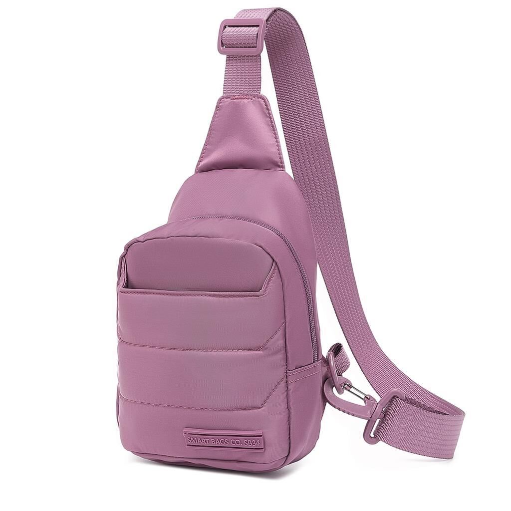 Smart Bags Yumuşak Kumaş Postacı Bodybag Kadın Çantası 8726 Mürdüm