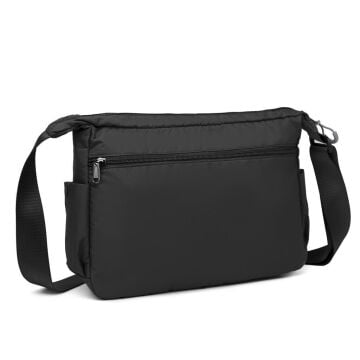 Smart Bags Ekstra Hafif Kumaş Kadın Postacı Çantası 3146 Siyah