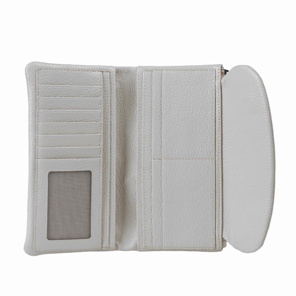 Grande Hakiki Deri Kadın Cüzdanı Yumuşak Bordo