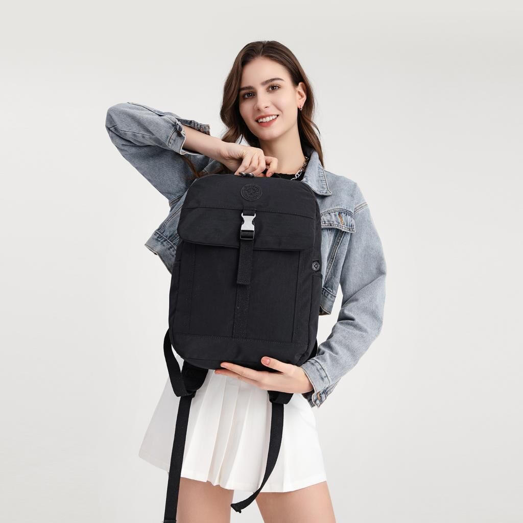 Smart Bags Kadın Sırt Çantası Büyük Boy Krinkıl Kumaş 3183 Parçacıklar