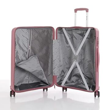MÇS Büyük Boy Kırılmaz Silikon Seyahat Valizi Bavulu V374 K.Pudra
