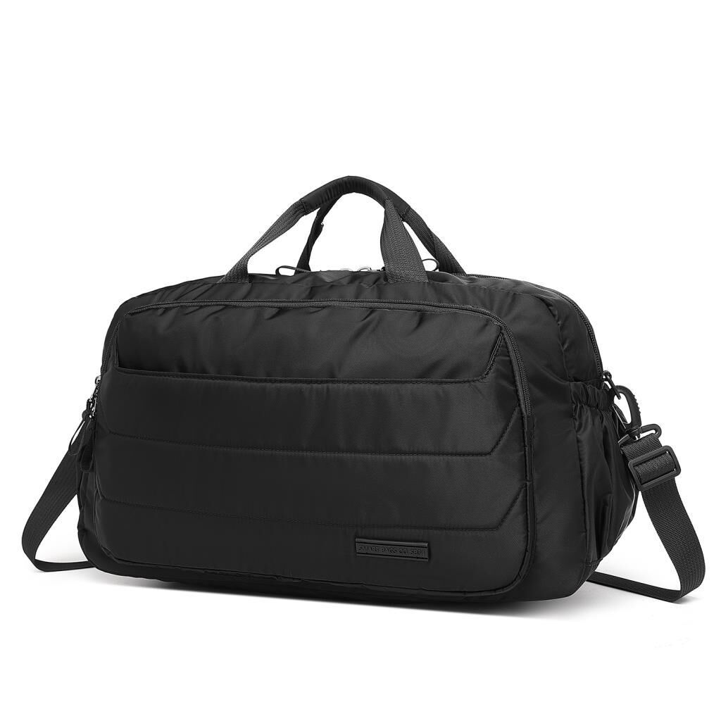 Smart Bags Yumuşak Kumaş Uniseks Spor ve Seyahat Çantası 8727 Siyah