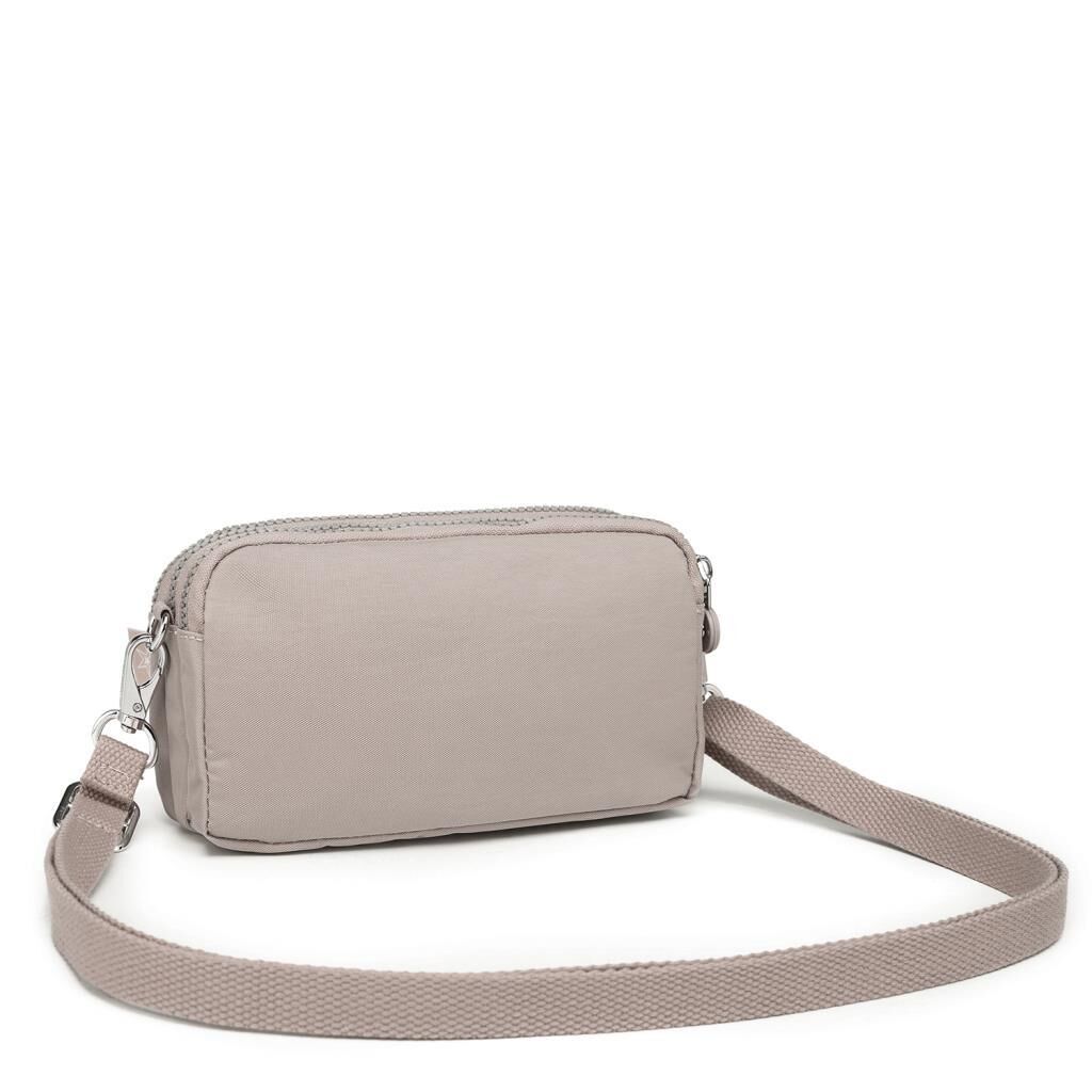 Smart Bags Mini Boy Postacı Çantası ve Cüzdanı Krinkıl Kumaş 1112 A.Vizon