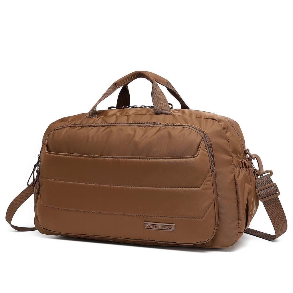 Smart Bags Yumuşak Kumaş Uniseks Spor ve Seyahat Çantası 8727 Camel