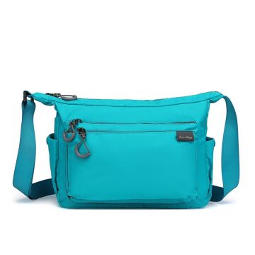 Smart Bags Ekstra Hafif Kumaş Kadın Postacı Çantası 3146 Turkuaz