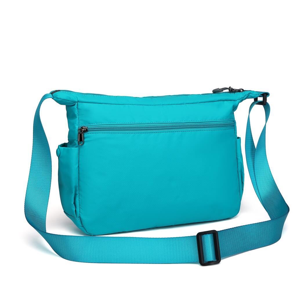 Smart Bags Ekstra Hafif Kumaş Kadın Postacı Çantası 3146 Turkuaz