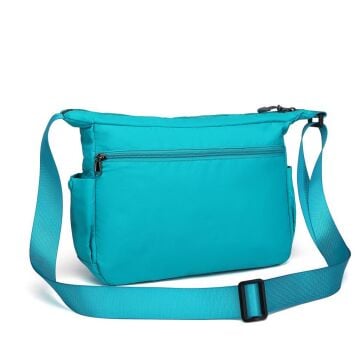 Smart Bags Ekstra Hafif Kumaş Kadın Postacı Çantası 3146 Turkuaz