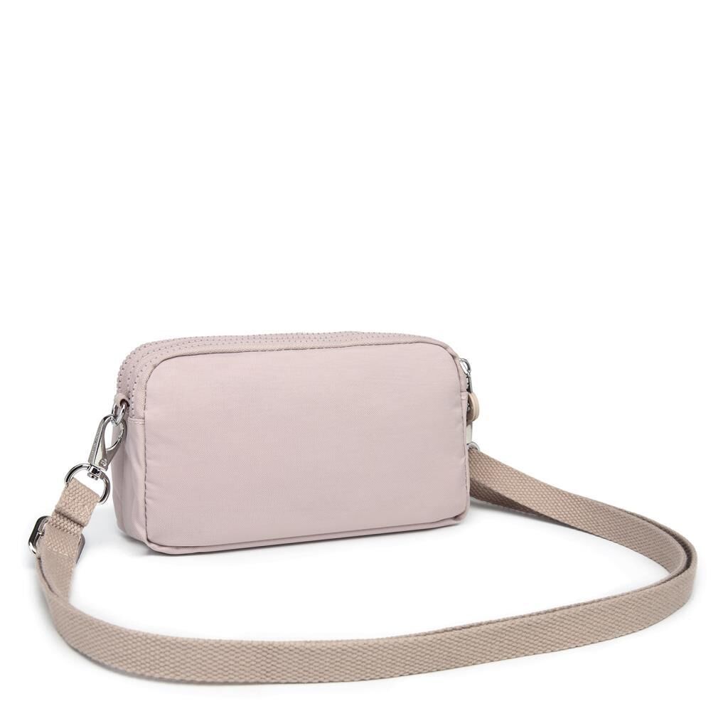 Smart Bags Mini Boy Postacı Çantası ve Cüzdanı Krinkıl Kumaş 1112 Kum