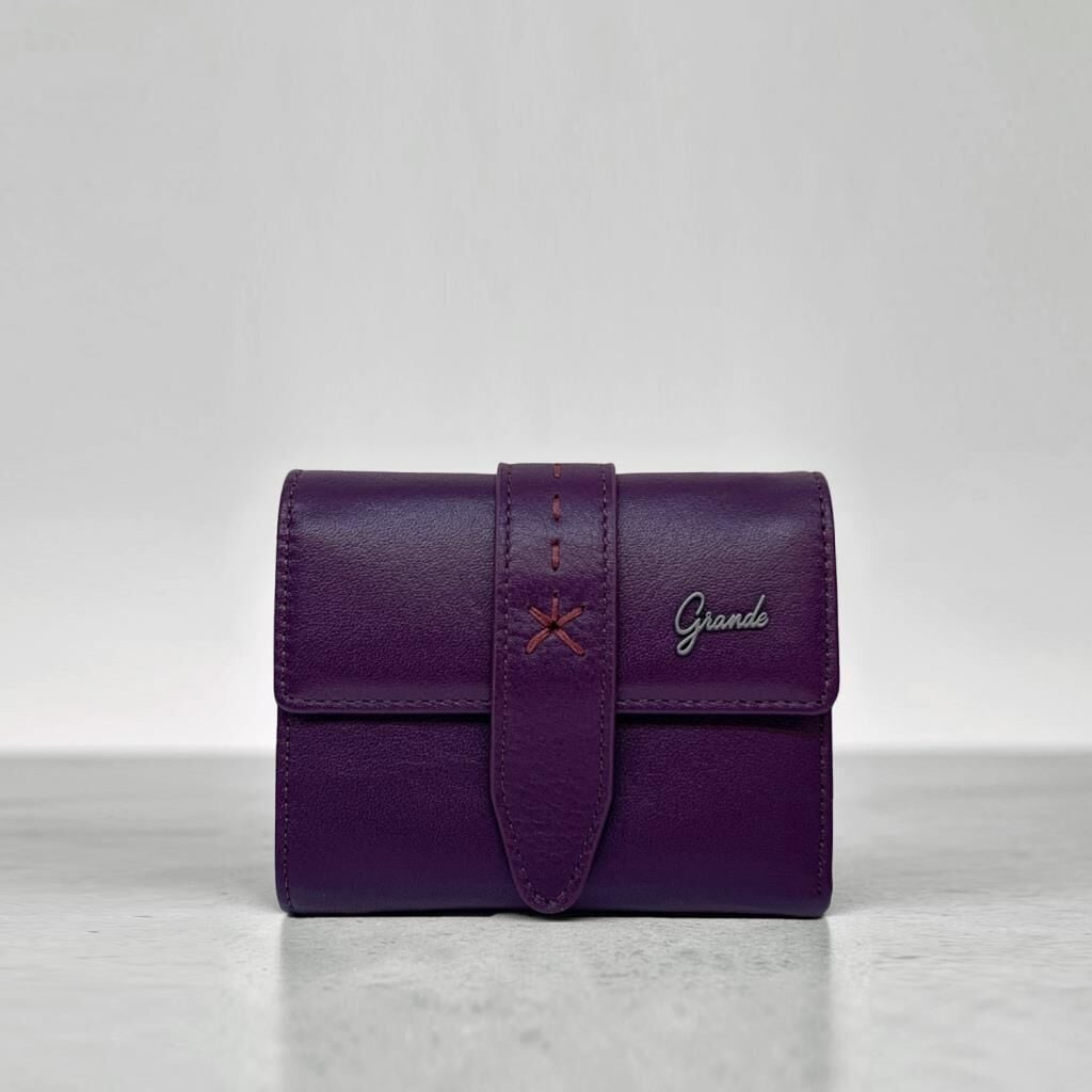 Grande Hakiki Deri Kadın Cüzdanı Küçük Boy Kırmızı